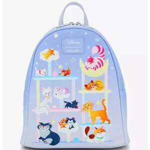 Loungefly Disney Cats Mini Backpack Disney Cat Characters Starry Night Bag